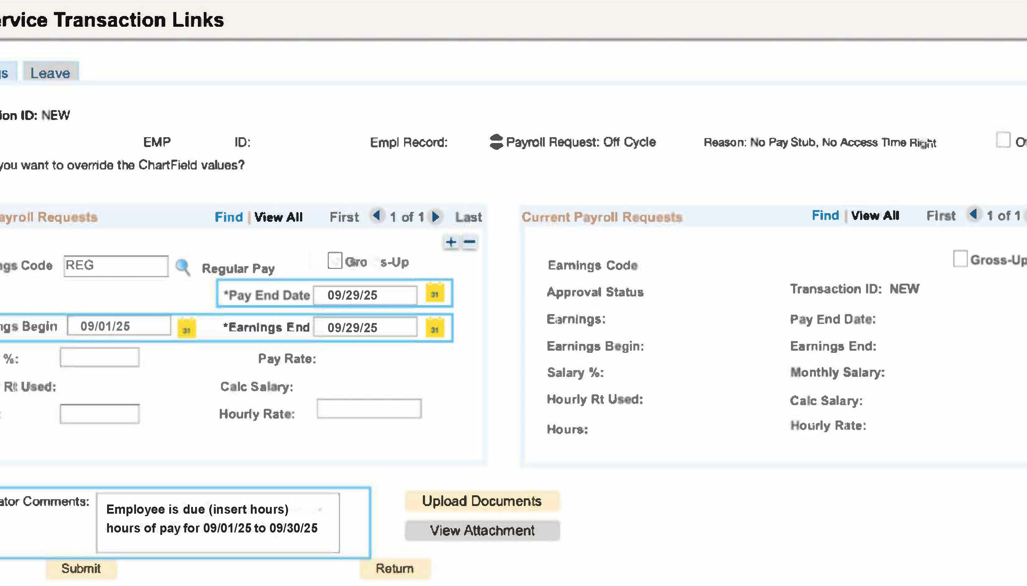UCPath Off-Cycle Pay September 2025
