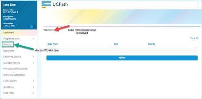 UCPath Online Dashboard