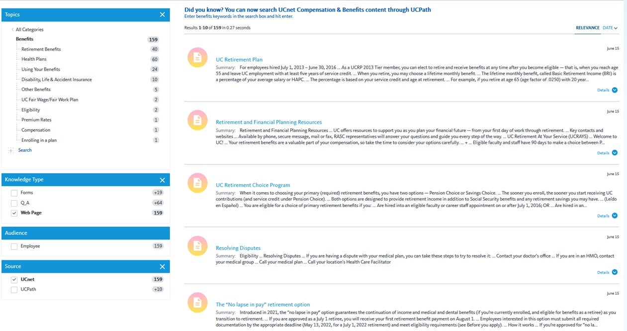 UCnet Compensation & Benefits on UCPath